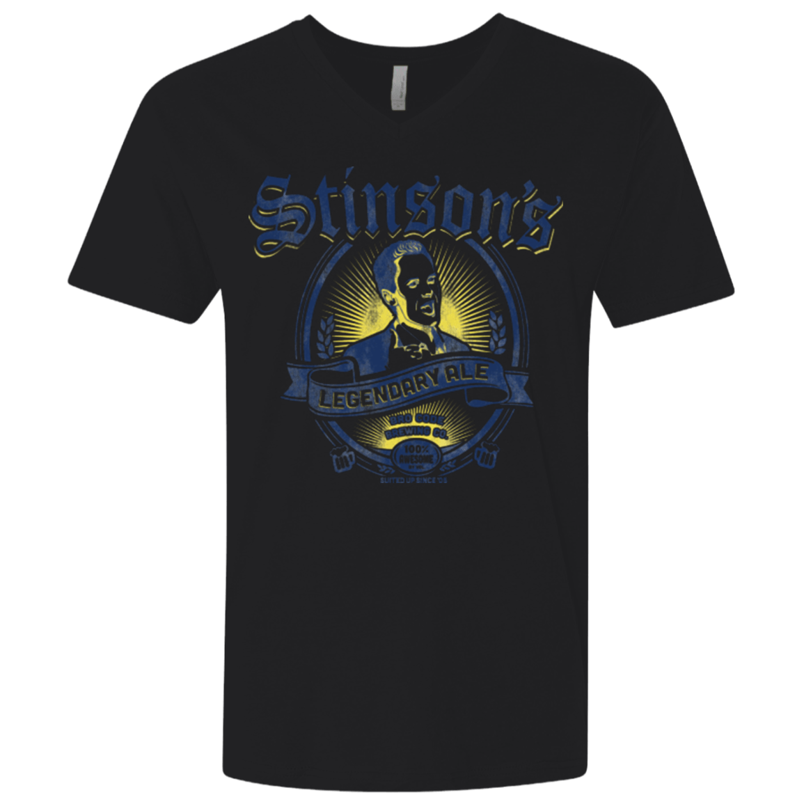 T-Shirts Black / X-Small Stinsons Legendary Ale Men's Premium V-Neck