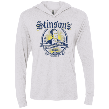 T-Shirts Heather White / X-Small Stinsons Legendary Ale Triblend Long Sleeve Hoodie Tee