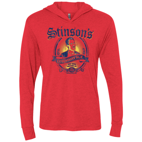 T-Shirts Vintage Red / X-Small Stinsons Legendary Ale Triblend Long Sleeve Hoodie Tee