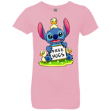 T-Shirts Light Pink / YXS Stitch Hug Girls Premium T-Shirt