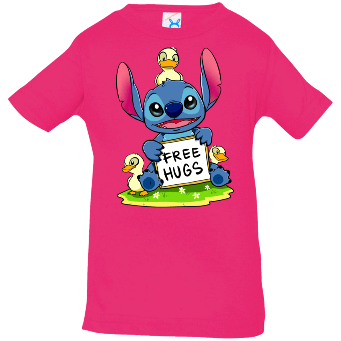 T-Shirts Hot Pink / 6 Months Stitch Hug Infant Premium T-Shirt