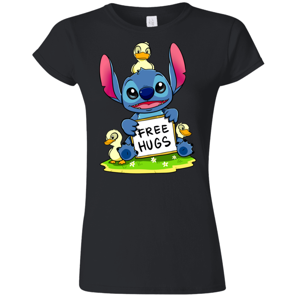 T-Shirts Black / S Stitch Hug Junior Slimmer-Fit T-Shirt