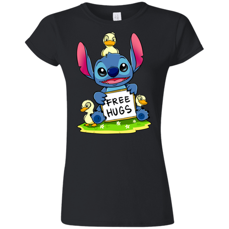 T-Shirts Black / S Stitch Hug Junior Slimmer-Fit T-Shirt