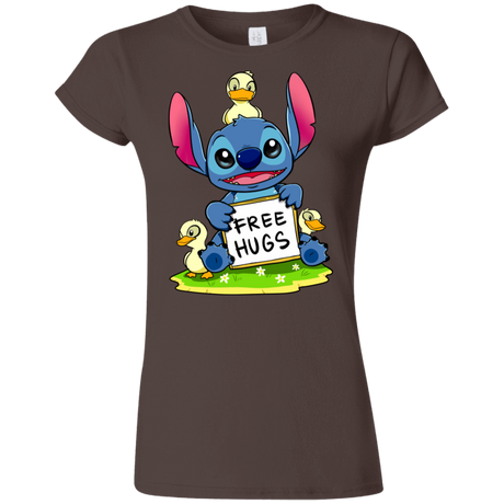 T-Shirts Dark Chocolate / S Stitch Hug Junior Slimmer-Fit T-Shirt