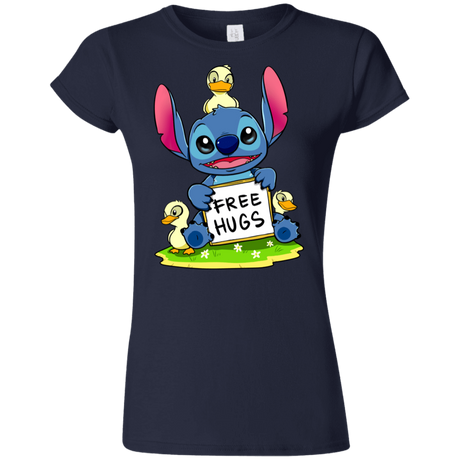 T-Shirts Navy / S Stitch Hug Junior Slimmer-Fit T-Shirt