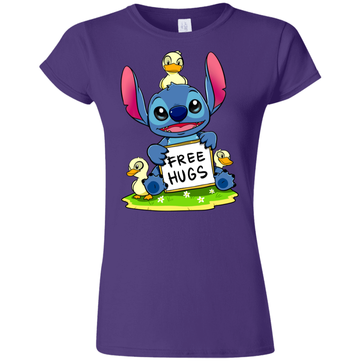 T-Shirts Purple / S Stitch Hug Junior Slimmer-Fit T-Shirt