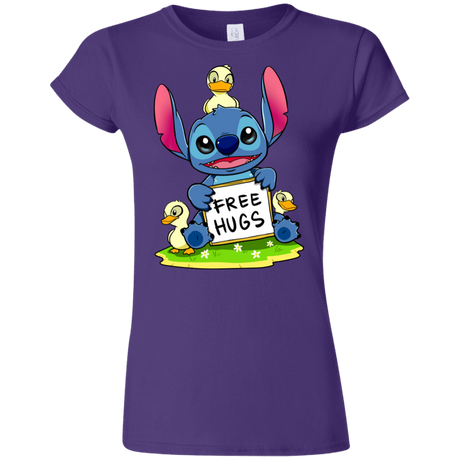 T-Shirts Purple / S Stitch Hug Junior Slimmer-Fit T-Shirt