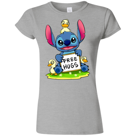 T-Shirts Sport Grey / S Stitch Hug Junior Slimmer-Fit T-Shirt