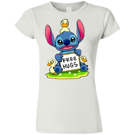 T-Shirts White / S Stitch Hug Junior Slimmer-Fit T-Shirt