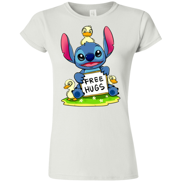 T-Shirts White / S Stitch Hug Junior Slimmer-Fit T-Shirt