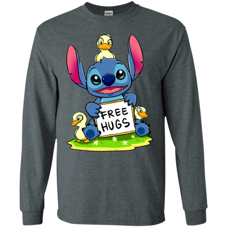 T-Shirts Dark Heather / S Stitch Hug Men's Long Sleeve T-Shirt