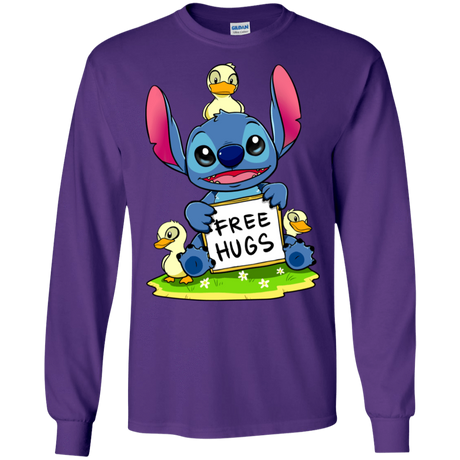 T-Shirts Purple / S Stitch Hug Men's Long Sleeve T-Shirt