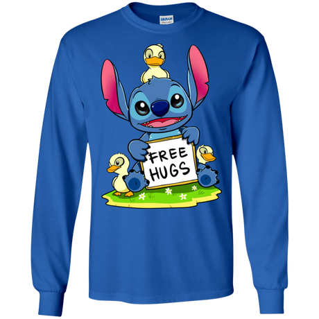 T-Shirts Royal / S Stitch Hug Men's Long Sleeve T-Shirt