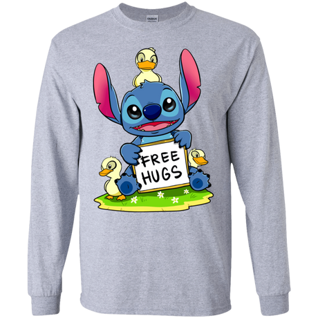 T-Shirts Sport Grey / S Stitch Hug Men's Long Sleeve T-Shirt