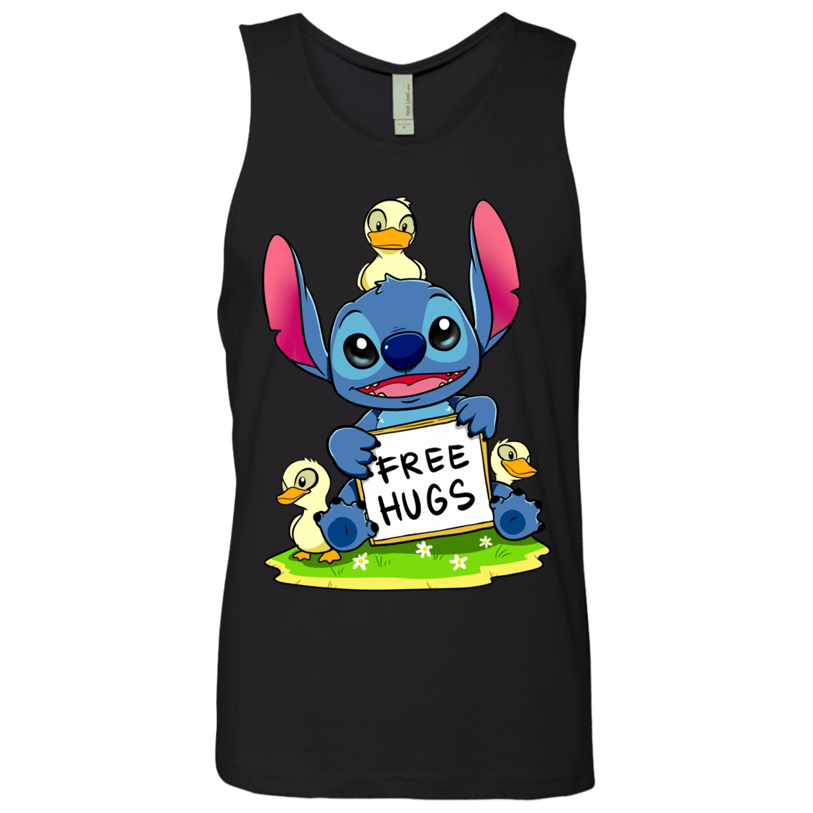 T-Shirts Black / S Stitch Hug Men's Premium Tank Top