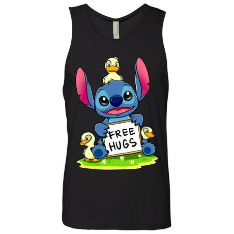 T-Shirts Black / S Stitch Hug Men's Premium Tank Top