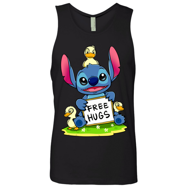 T-Shirts Black / S Stitch Hug Men's Premium Tank Top