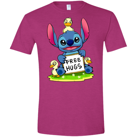 T-Shirts Antique Heliconia / S Stitch Hug Men's Semi-Fitted Softstyle