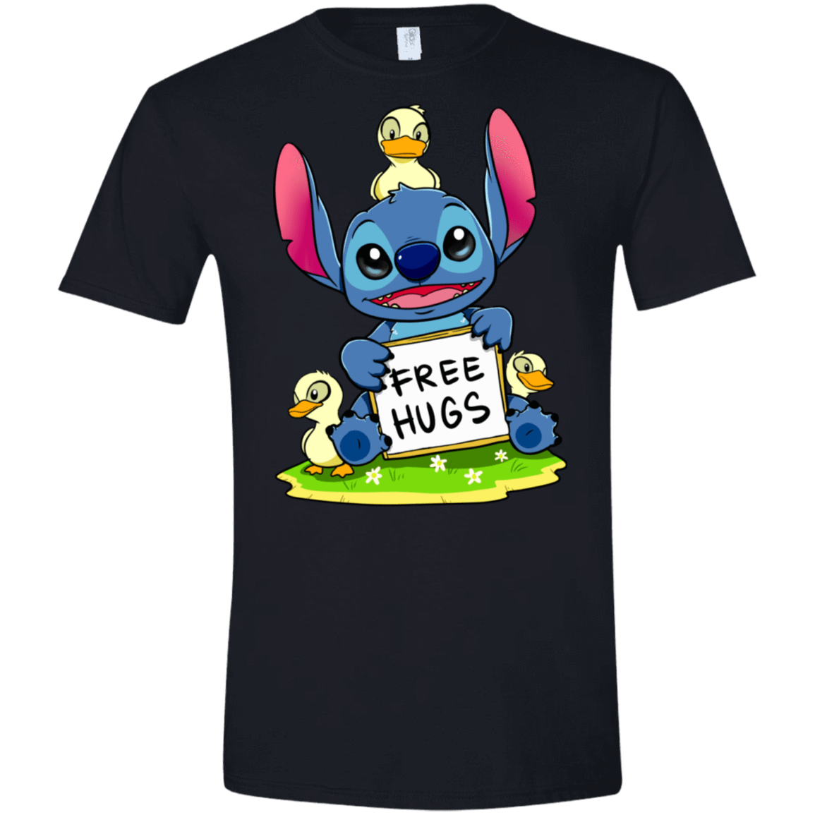 T-Shirts Black / X-Small Stitch Hug Men's Semi-Fitted Softstyle