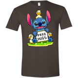 T-Shirts Dark Chocolate / S Stitch Hug Men's Semi-Fitted Softstyle