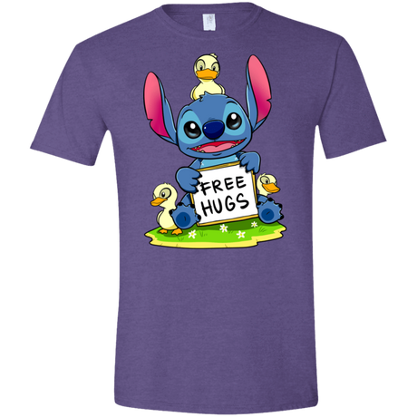 T-Shirts Heather Purple / S Stitch Hug Men's Semi-Fitted Softstyle