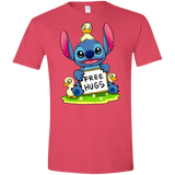 T-Shirts Heather Red / S Stitch Hug Men's Semi-Fitted Softstyle