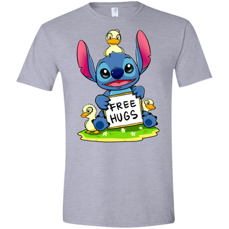 T-Shirts Sport Grey / X-Small Stitch Hug Men's Semi-Fitted Softstyle