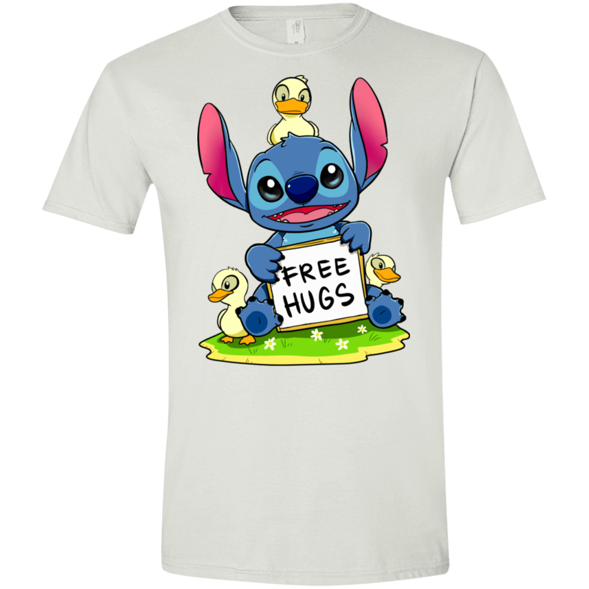 T-Shirts White / X-Small Stitch Hug Men's Semi-Fitted Softstyle