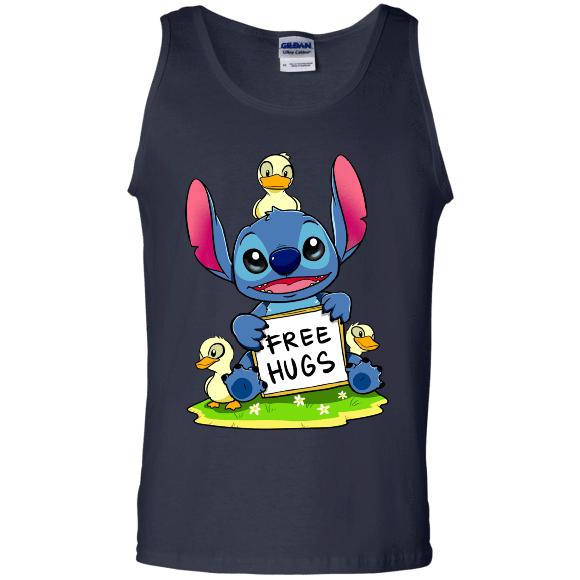 T-Shirts Navy / S Stitch Hug Men's Tank Top
