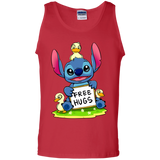 T-Shirts Red / S Stitch Hug Men's Tank Top