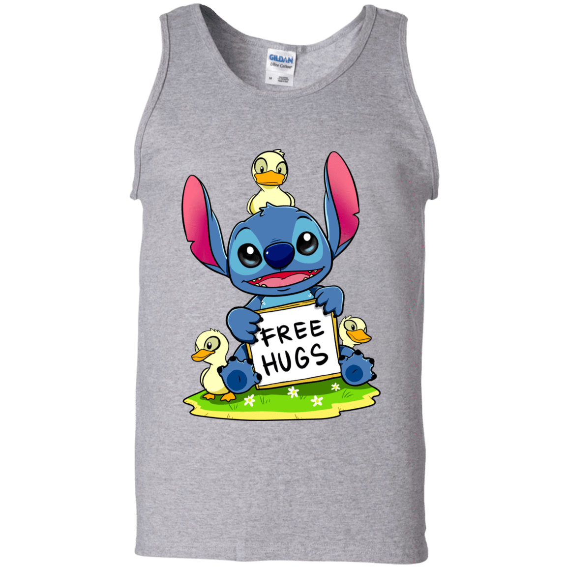 T-Shirts Sport Grey / S Stitch Hug Men's Tank Top