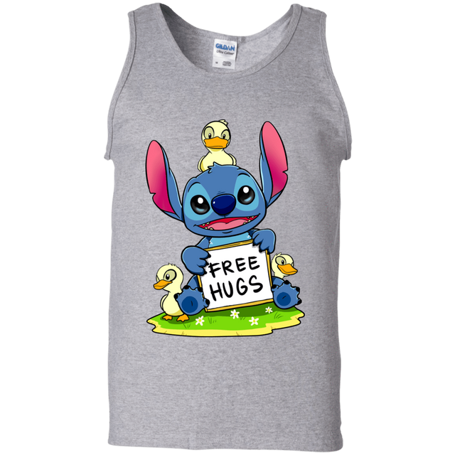 T-Shirts Sport Grey / S Stitch Hug Men's Tank Top