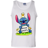 T-Shirts White / S Stitch Hug Men's Tank Top