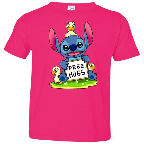 T-Shirts Hot Pink / 2T Stitch Hug Toddler Premium T-Shirt
