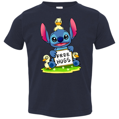 T-Shirts Navy / 2T Stitch Hug Toddler Premium T-Shirt
