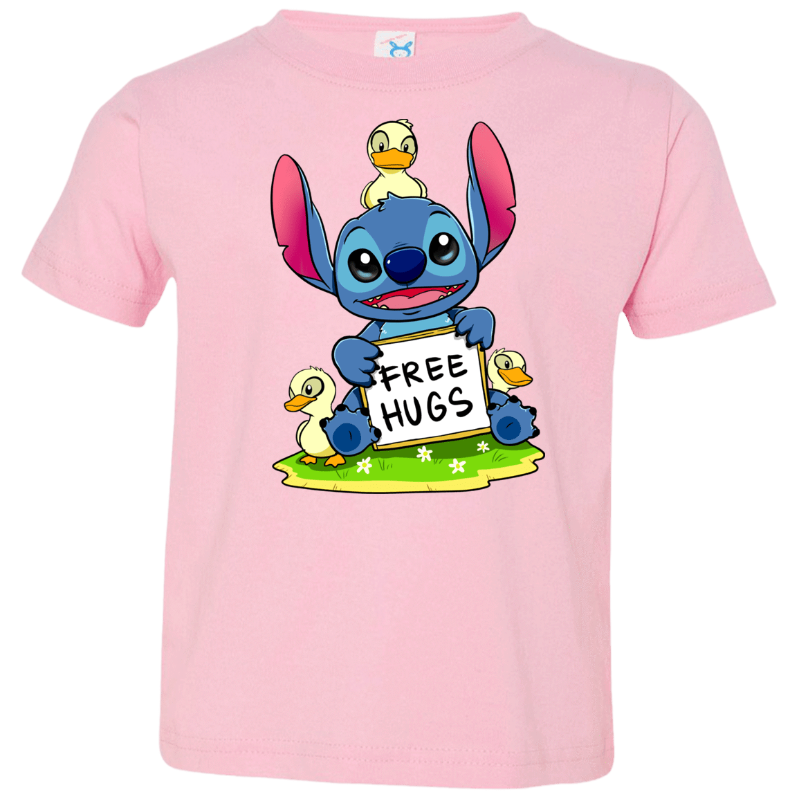 T-Shirts Pink / 2T Stitch Hug Toddler Premium T-Shirt