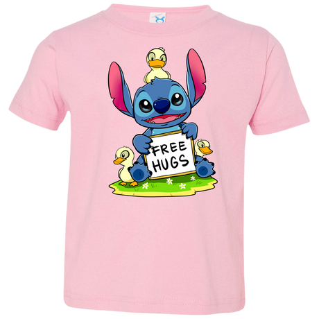T-Shirts Pink / 2T Stitch Hug Toddler Premium T-Shirt