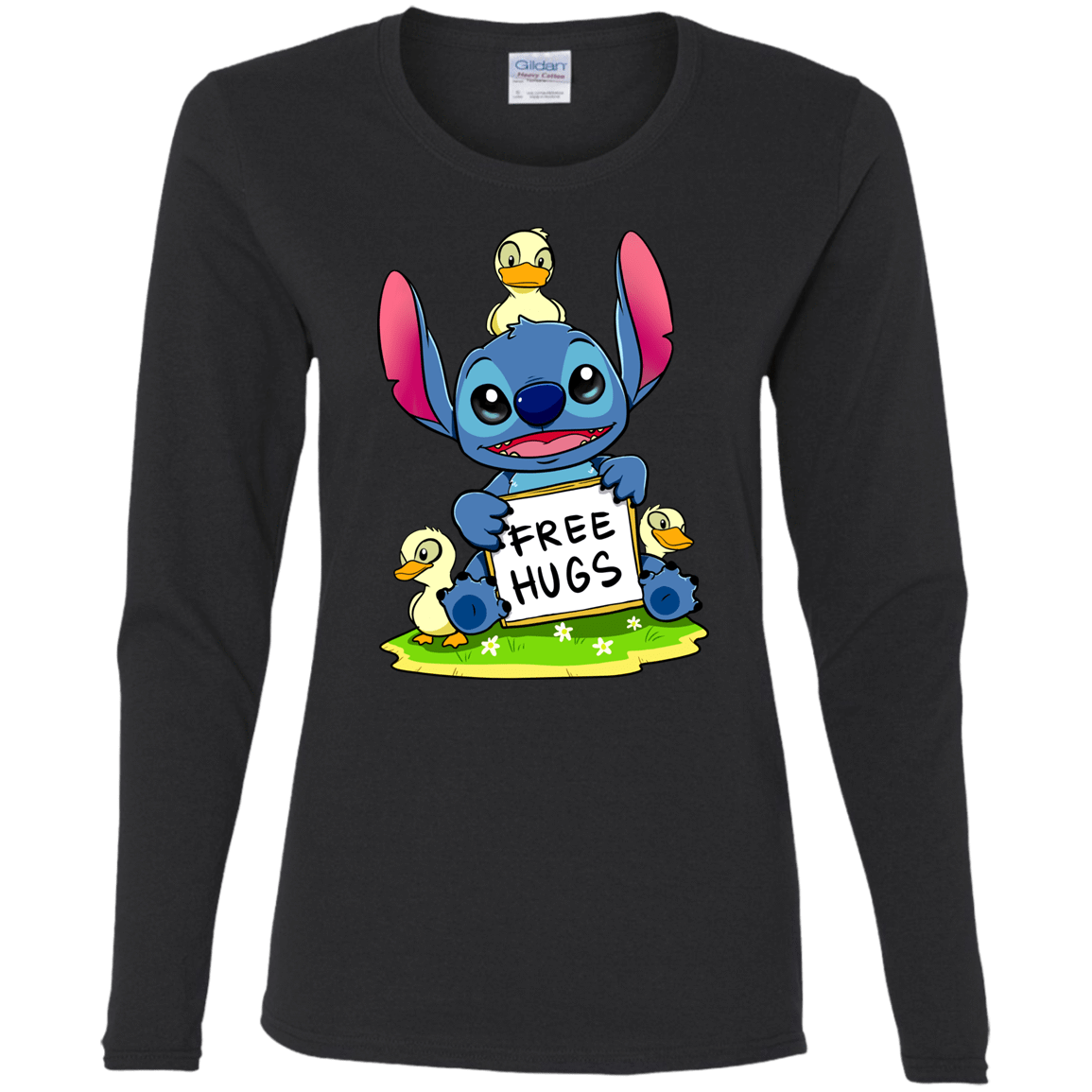 T-Shirts Black / S Stitch Hug Women's Long Sleeve T-Shirt