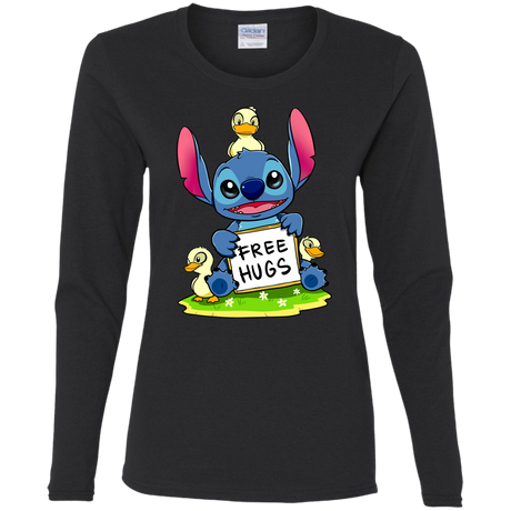 T-Shirts Black / S Stitch Hug Women's Long Sleeve T-Shirt