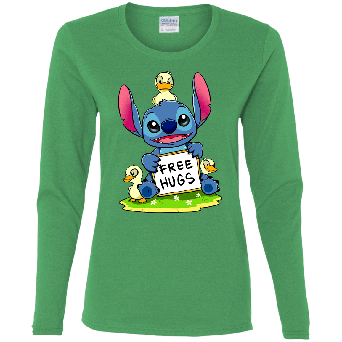 T-Shirts Irish Green / S Stitch Hug Women's Long Sleeve T-Shirt