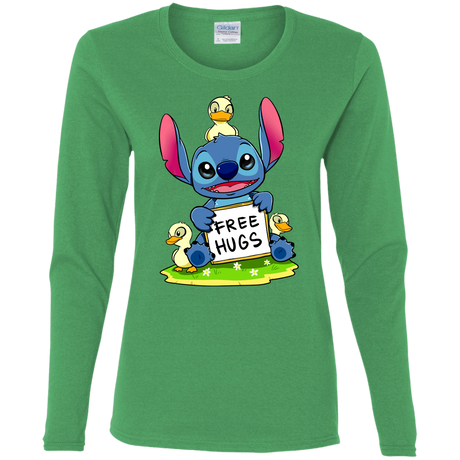 T-Shirts Irish Green / S Stitch Hug Women's Long Sleeve T-Shirt