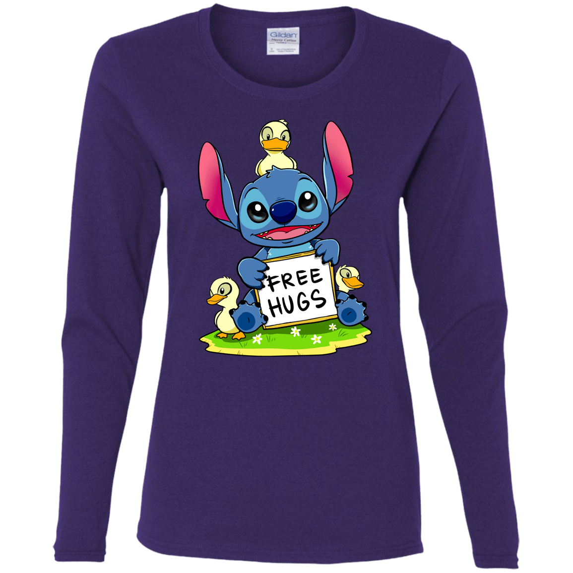 T-Shirts Purple / S Stitch Hug Women's Long Sleeve T-Shirt