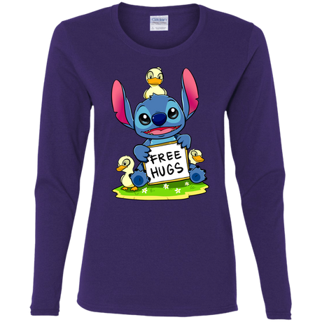 T-Shirts Purple / S Stitch Hug Women's Long Sleeve T-Shirt