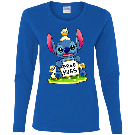 T-Shirts Royal / S Stitch Hug Women's Long Sleeve T-Shirt