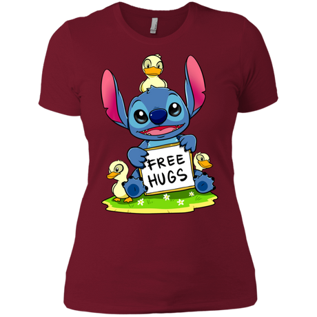 T-Shirts Scarlet / S Stitch Hug Women's Premium T-Shirt