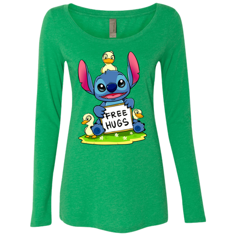 T-Shirts Envy / S Stitch Hug Women's Triblend Long Sleeve Shirt