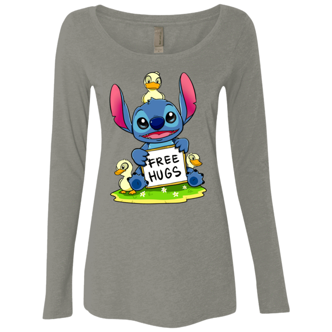 T-Shirts Venetian Grey / S Stitch Hug Women's Triblend Long Sleeve Shirt