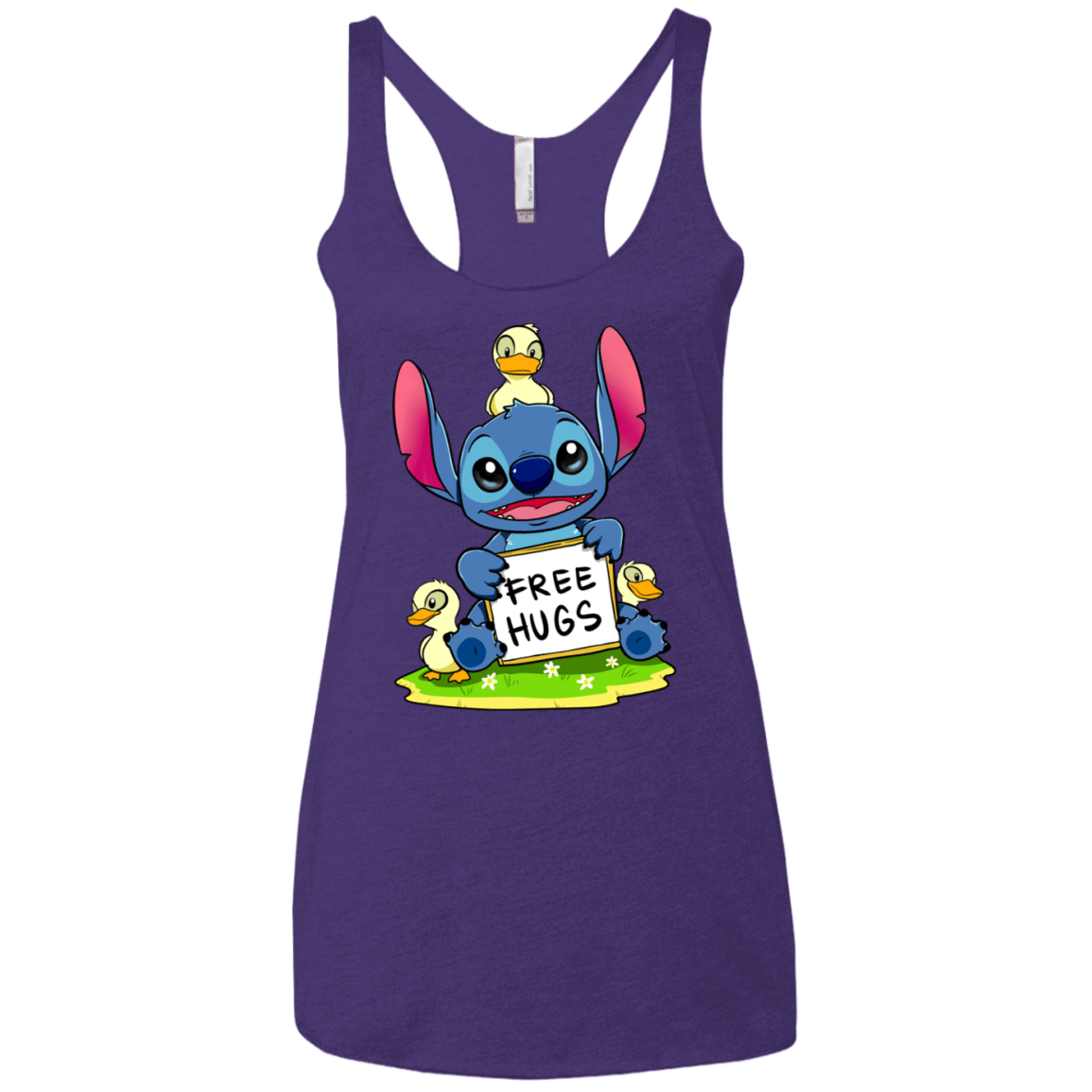 T-Shirts Purple Rush / X-Small Stitch Hug Women's Triblend Racerback Tank