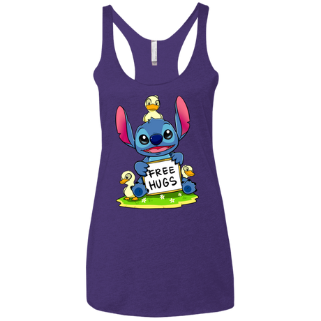 T-Shirts Purple Rush / X-Small Stitch Hug Women's Triblend Racerback Tank