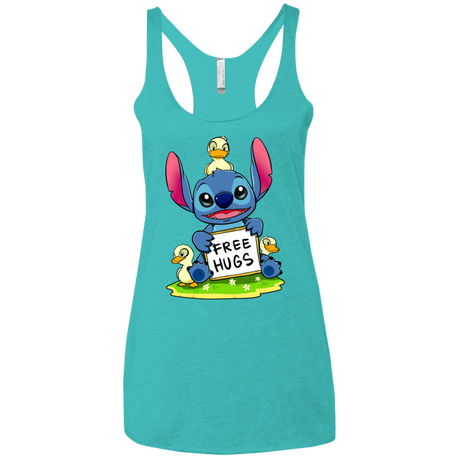 T-Shirts Tahiti Blue / X-Small Stitch Hug Women's Triblend Racerback Tank